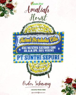 Papan Bunga Duka di Benjeng